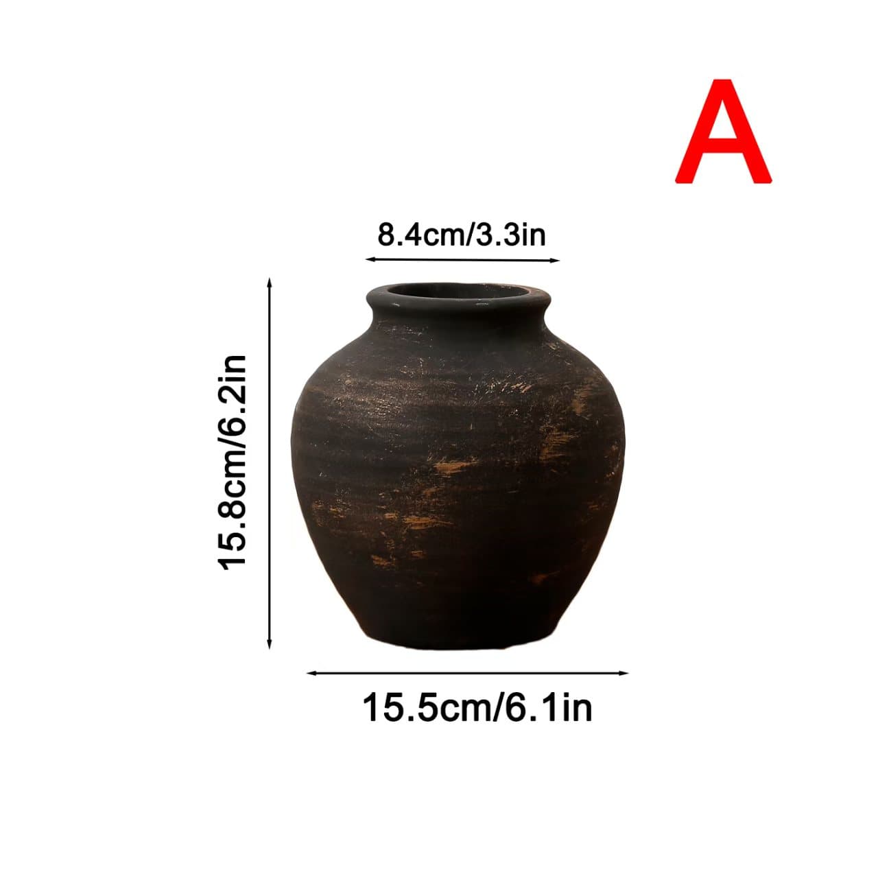 Vintage French Country Ceramic Vase, Creative Unique Decorative Flower Pot, Desktop Decoration Prop, 1pc