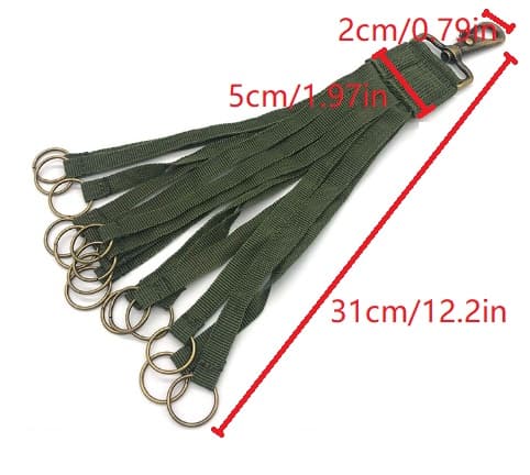 Outdoor Hunting Duck-Hunting Harness, Camouflage Waterfowl Trophy Strap, Durable Metal Ring Fabric Prey Hook