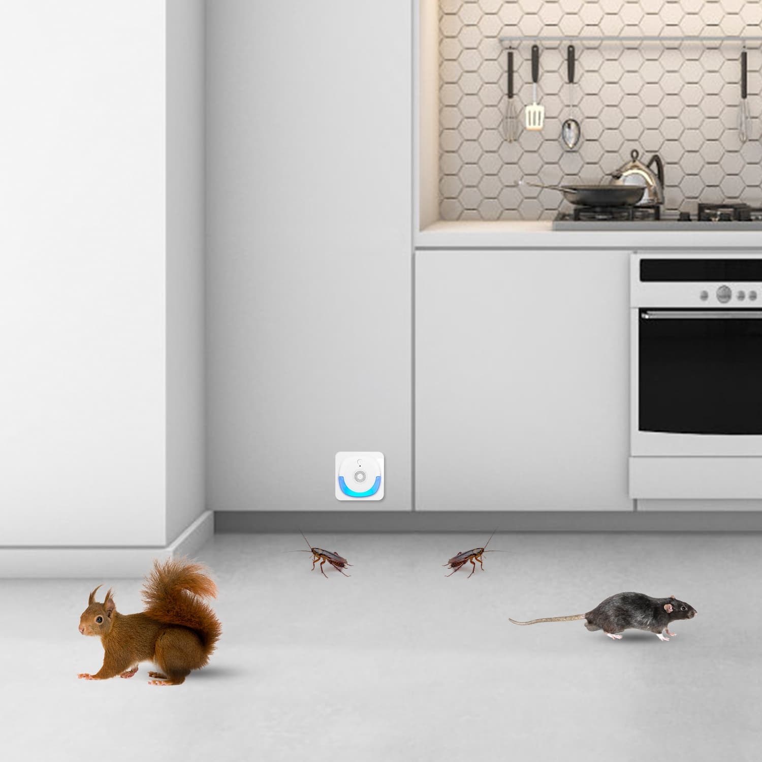 2026 New Ultrasonic 6PCS Pest Repeller, Dual Working Modes Plug-in Rodent Repellent, Chemical & Poison Free, Pet & Human Safe