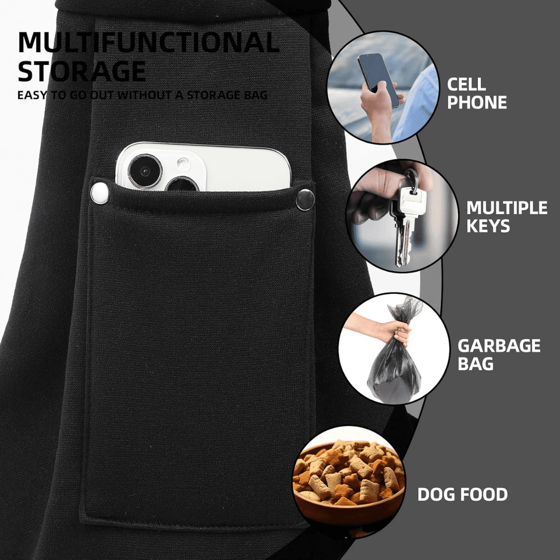 Dog Carrier Sling  Reversible Puppy Carrier Purse With Storage Pocket, Hand Free Dog Sling Carrier For Carry Small Dogs And Cats, Travel Safety Harness, Dog And Cat Harness