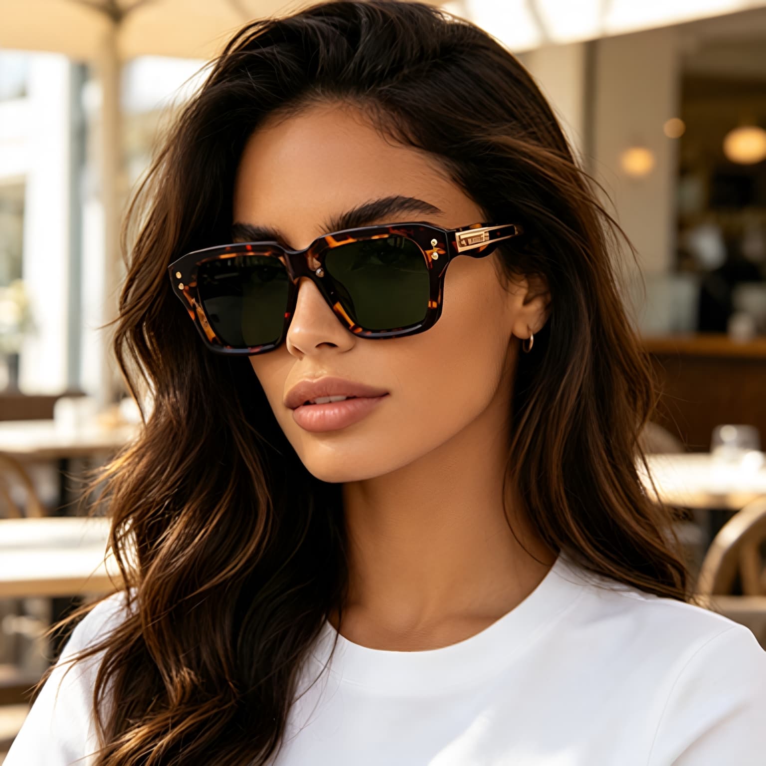 Fashion Square Frame Sunglasses For Men, Stylish Small Frame, High-End Trendy Driving Sun Protection Sunglasses For Men, Cross-Border