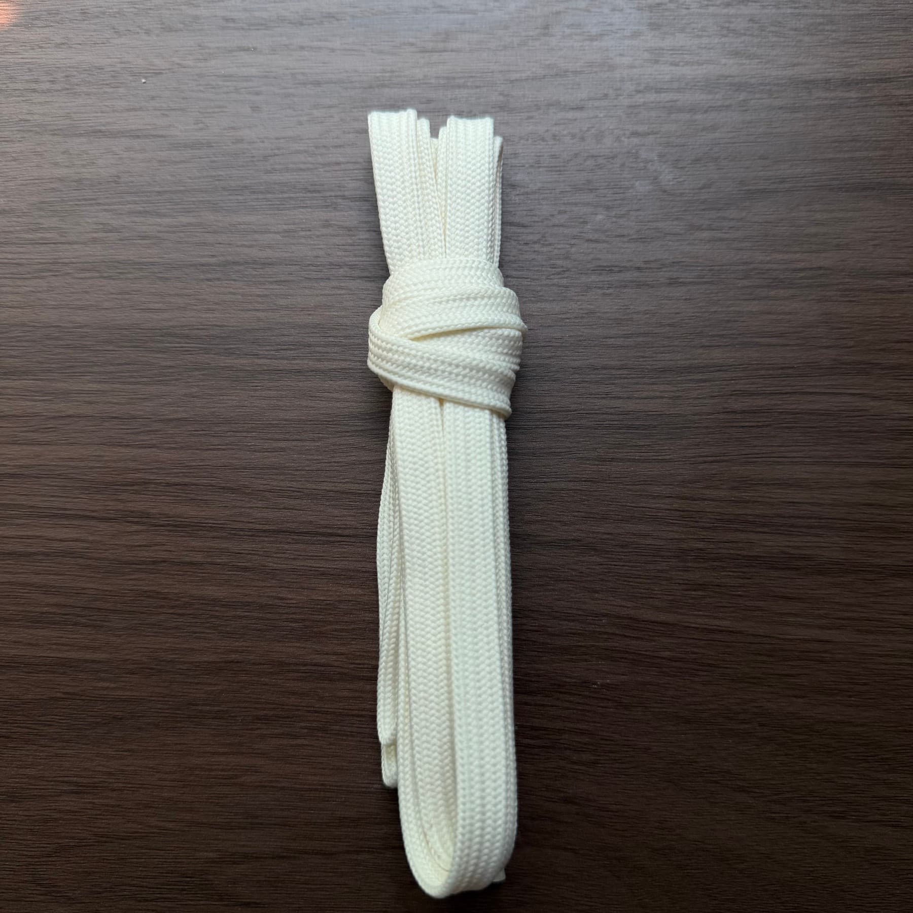 Flat Solid-Color Nylon Ribbon Shoelaces