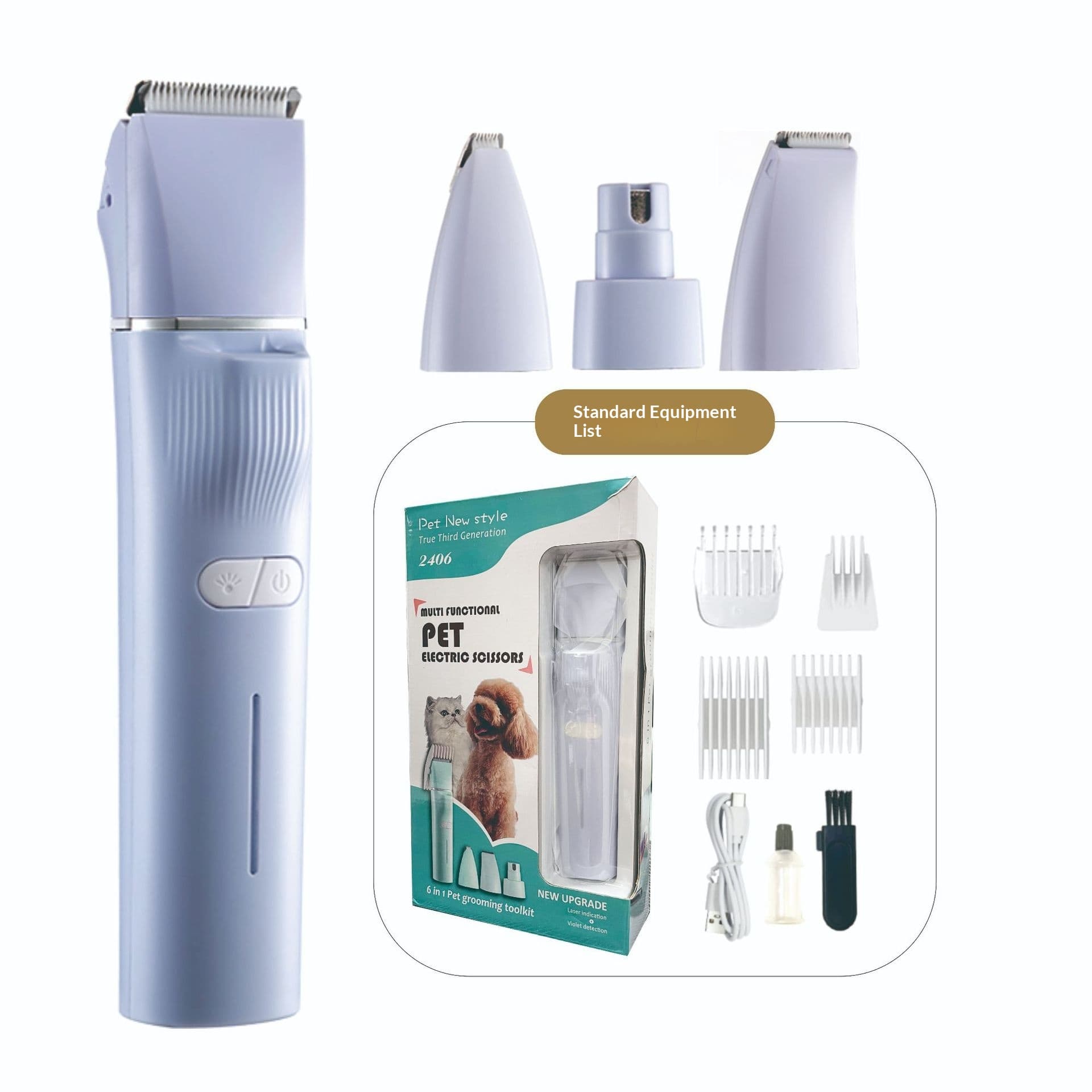 High-Power Electric Pet Hair Clipper & Cat Grooming Trimmer.