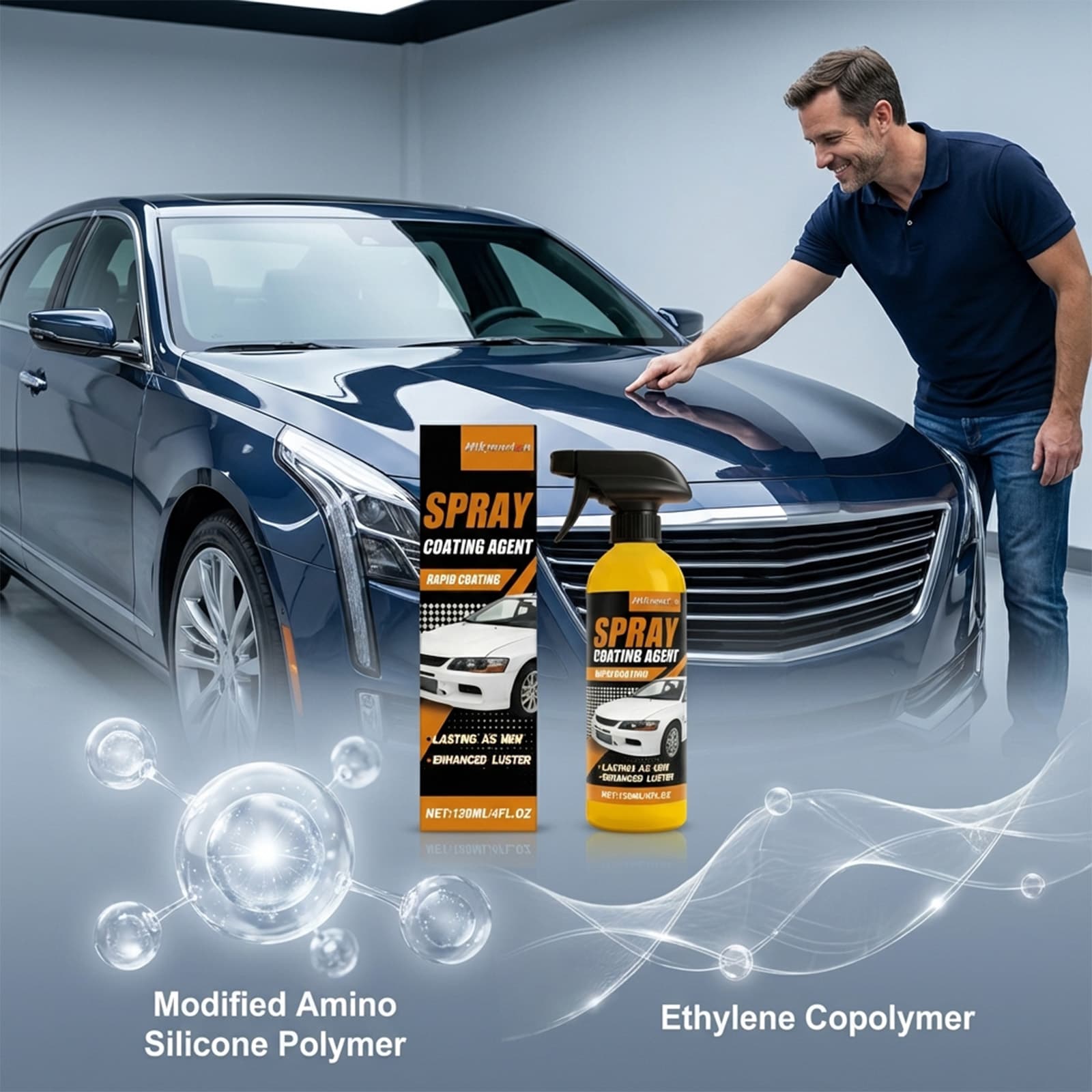 Automobile Coating Spray 120ml-box Automobile Appearance Coating Refurbishment, Maintenance, Cleaning, Decontamination, Rust Removal And Brightening