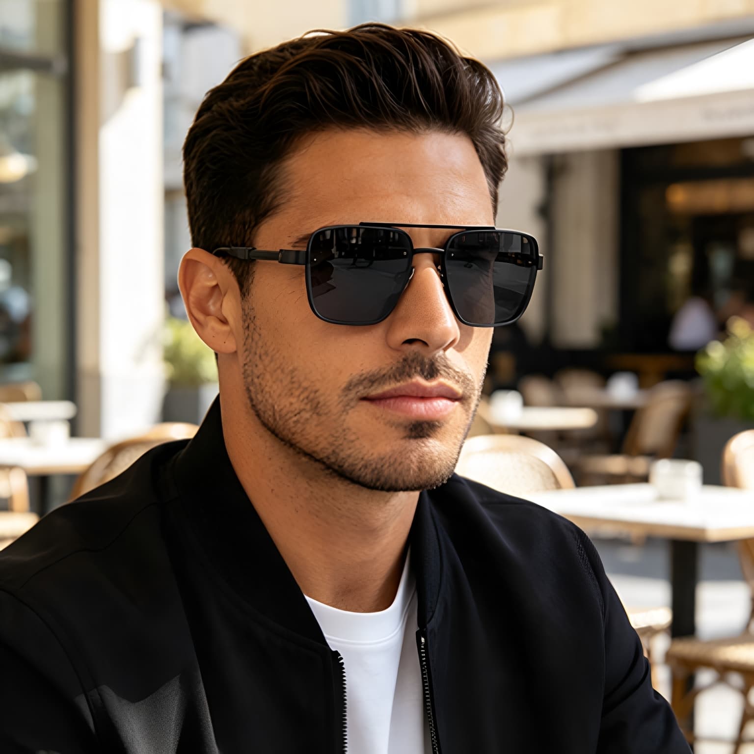 New Retro Glasses For Men, Square Frame Driving Sunglasses, High-End Men's Sun Protection Sunglasses, High-End Sunglasses