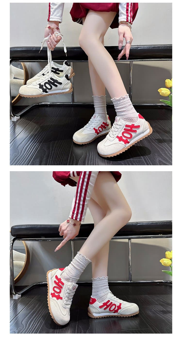 Retro Forrest Training Shoes For Women, Lightweight, Comfortable, Versatile, Sports And Leisure Board Shoes For Women