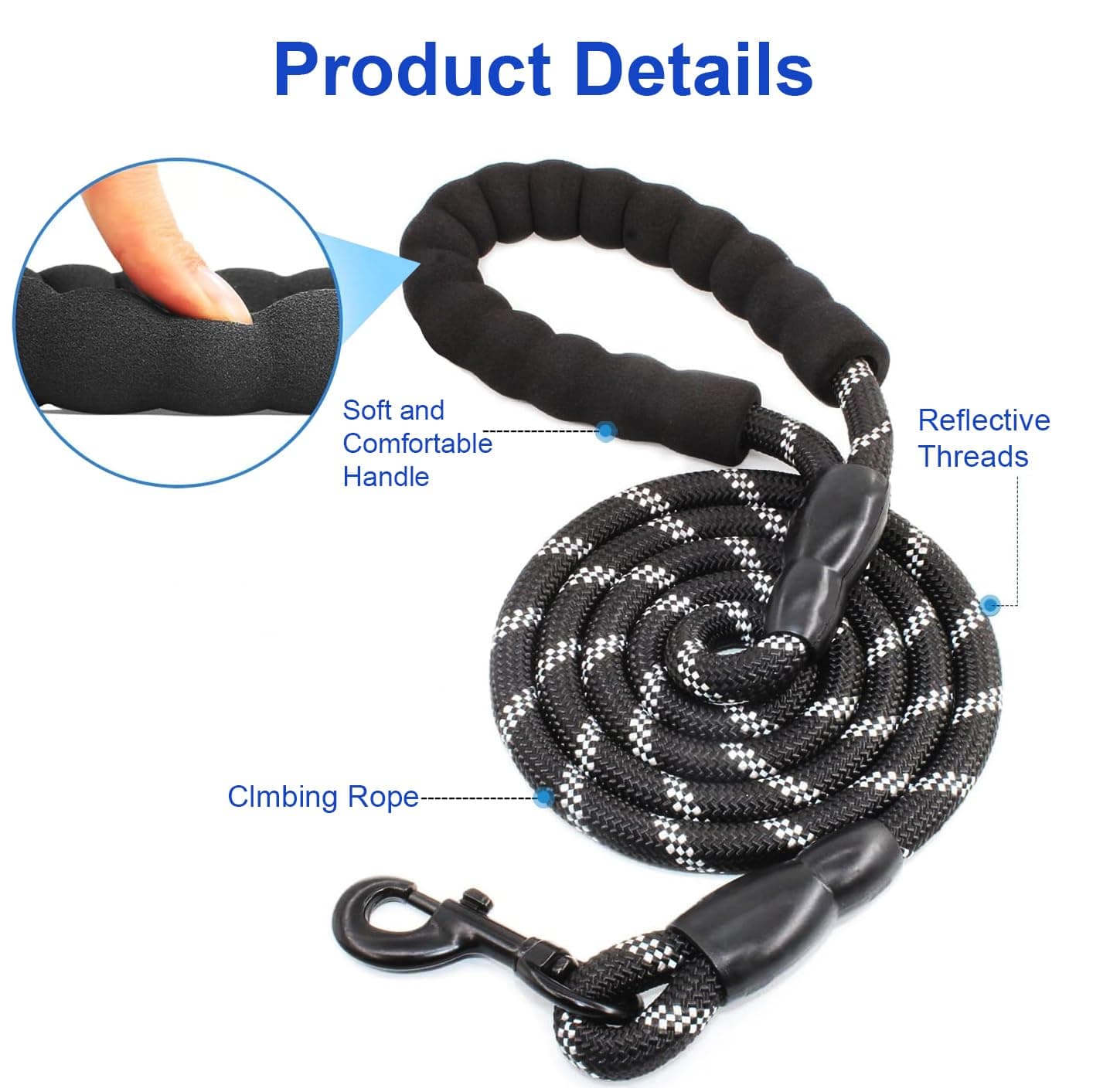 Double Dog Leash,No  Dual Leash,  Swivel  Free Bungee Walking Training For Medium Small Dogs, Shock Absorbing Bungee Reflective For Two Dogs