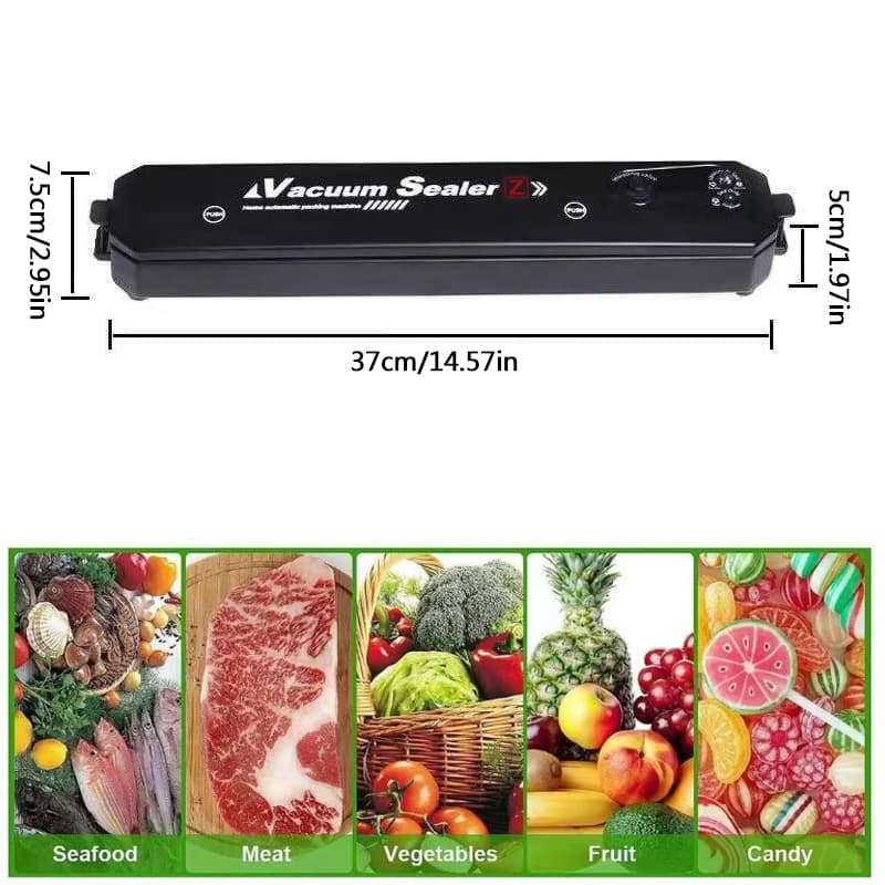 Vacuum Food Sealer Automatic Manual Sealer Dry Wet Pack Machine With 60 Bags UK