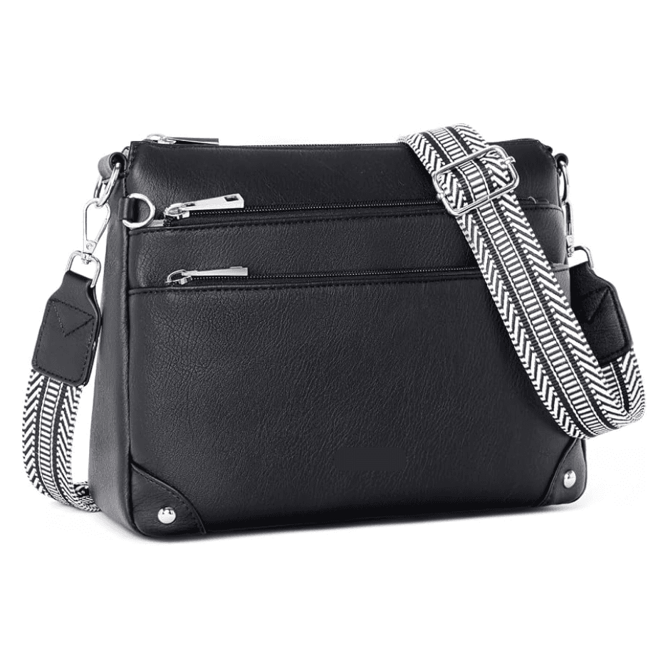 Crossbody Bag For Women, RFID Vegan Leather Medium Purse