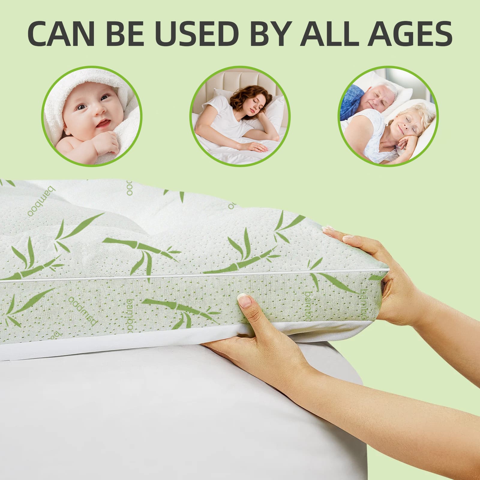 Cool Bamboo Mattress Topper  Super Thick Breathable Bamboo Fiber  Microfiber Fill  8 21 Deep Pocket  Quilted Design  For Home Hotel Dorm  Machine Washable