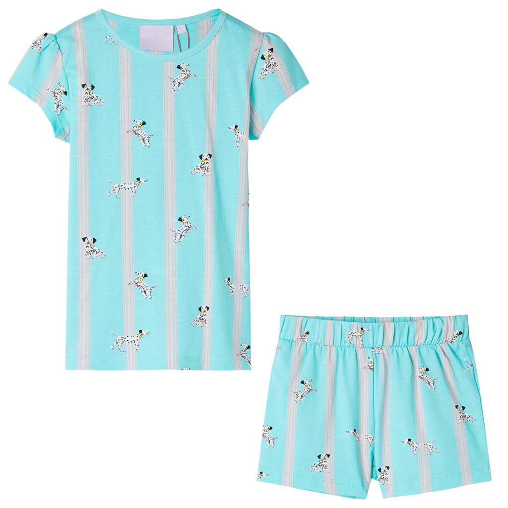 Children's short-sleeved pajamas, ecru, size 116