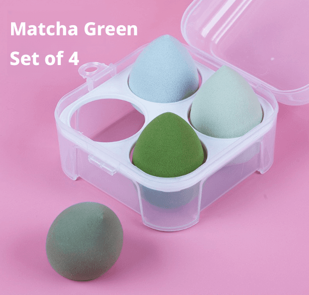 Beauty Eggs-4 compartments-Matcha Series-Polyurethane-4 pcs-1 box