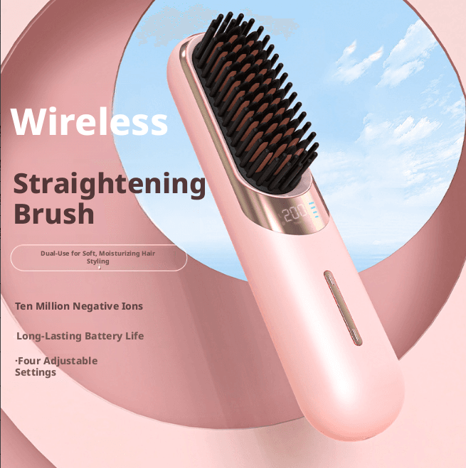Straight hair comb-ck77 model-pink-ABS-1 piece