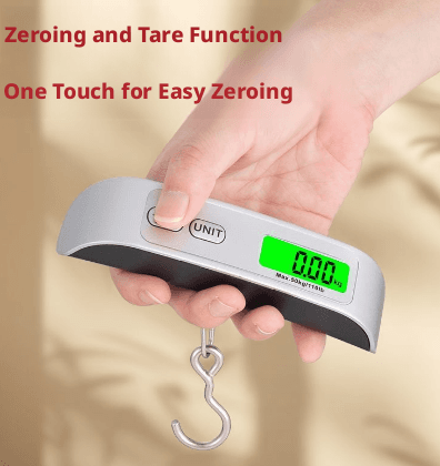 Hook electronic scale-rechargeable model-silver-1 piece