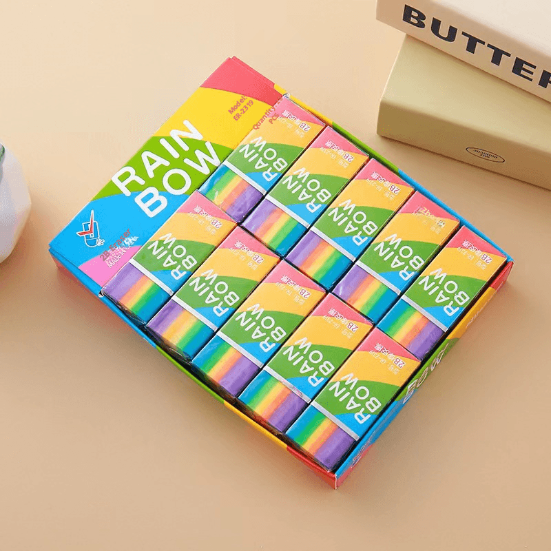 Rainbow Eraser-Color-1 piece