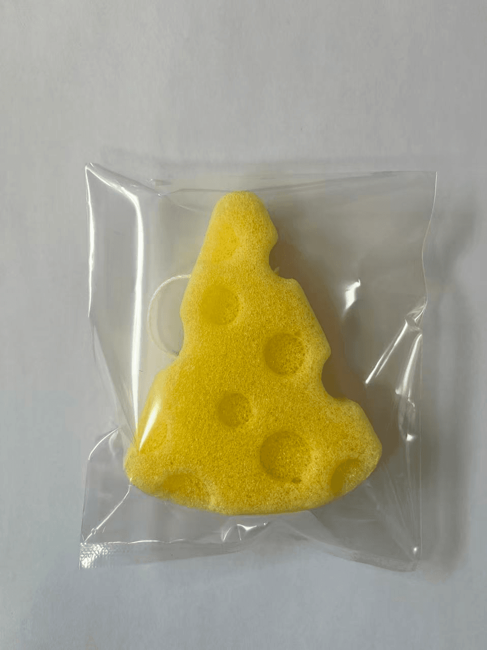Bath Sponge Artifact-Cheese-shaped Model-Yellow-Konjac-9.5 * 7.5CM-1 piece