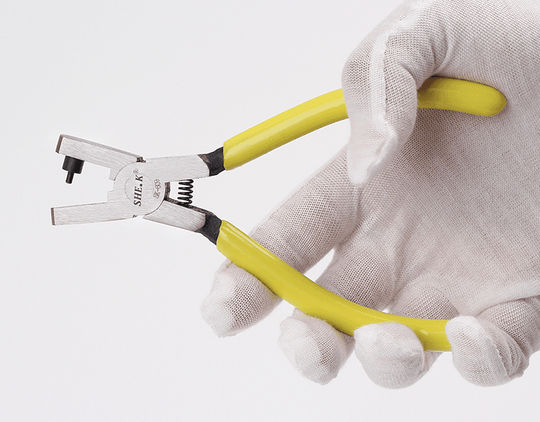 Single hole punching pliers-2.0mm round-steel-1 handle