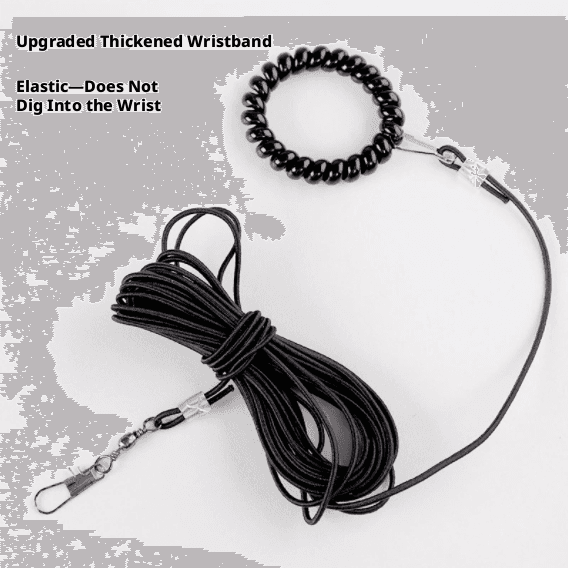 Bird elastic flying rope-black-2m-1 piece