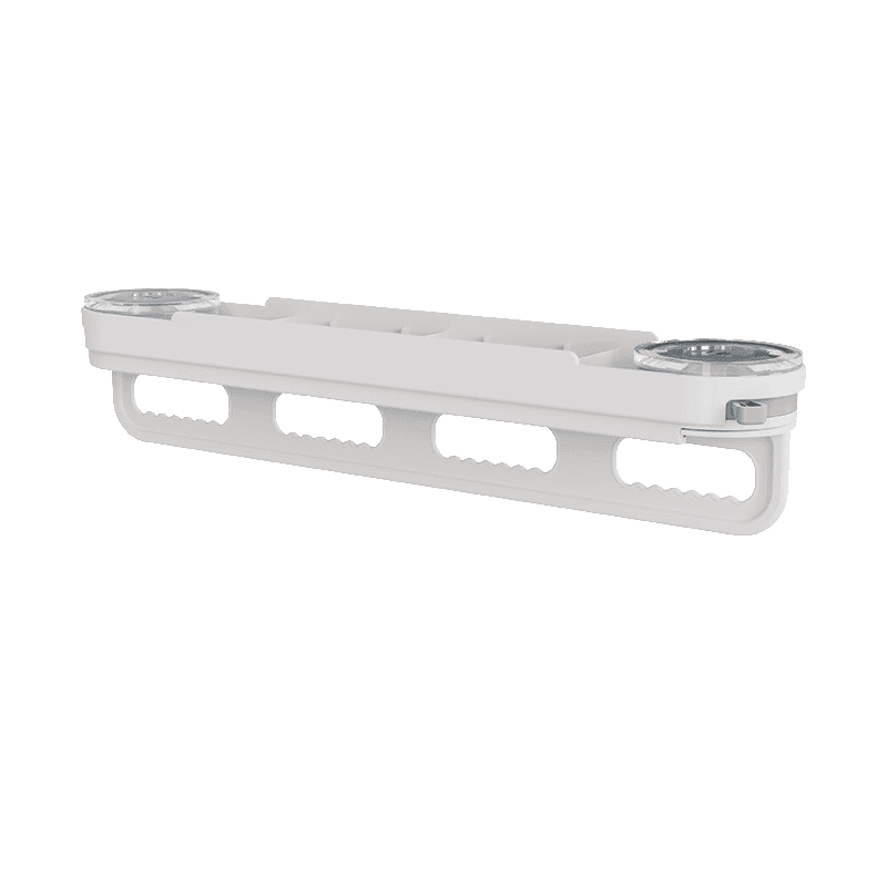 Suction cup withdrawal storage rack-white gray-length 35.5cm-1 piece