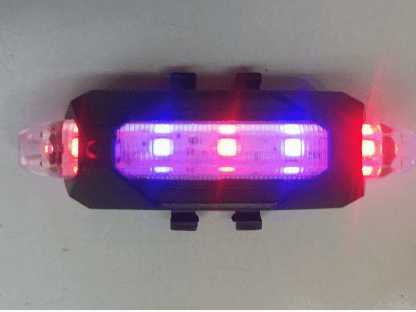 Bicycle taillights-red and blue light-1 pack