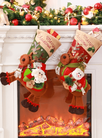 Christmas Socks Gift Bag-Old Man-1