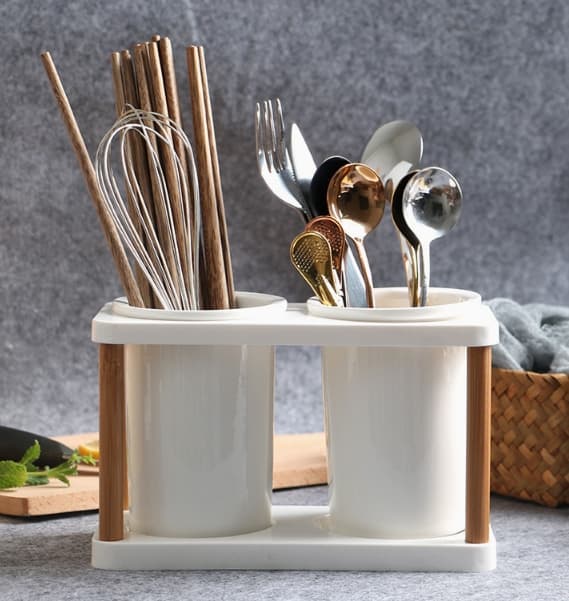 Ceramic chopstick tube-pure white-1 pack-Box