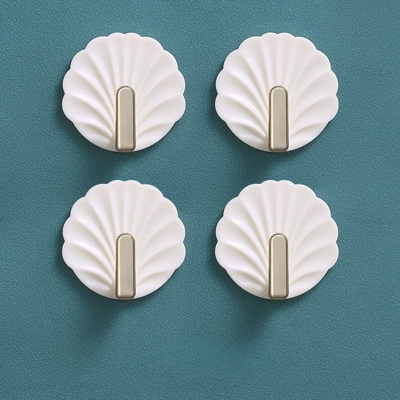 Shell Hook-Pearl White-4 pcs-1 bag-*[Patent]