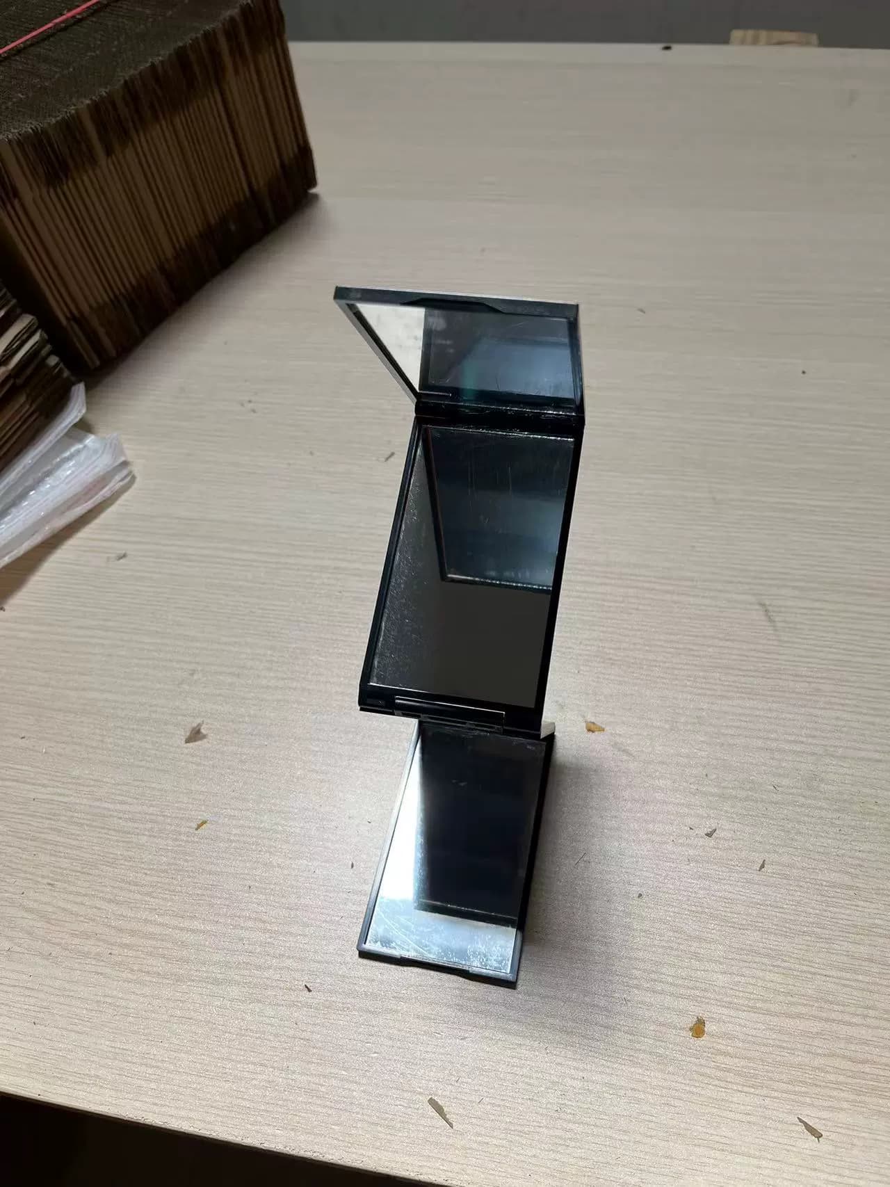 Folding Four-sided Mirror-Black Model-One Pack