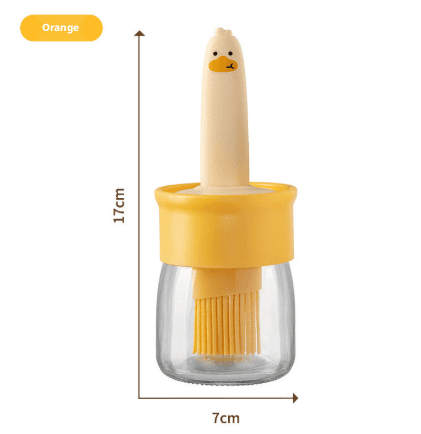 Little Yellow Duck Brush Pot-Orange-1 piece