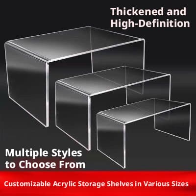 Transparent shelf-length 20 wide 8 high 6cm-small-1 piece