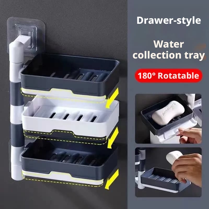 Rotating Soap Box-Gray-1 Layer *[Patent]