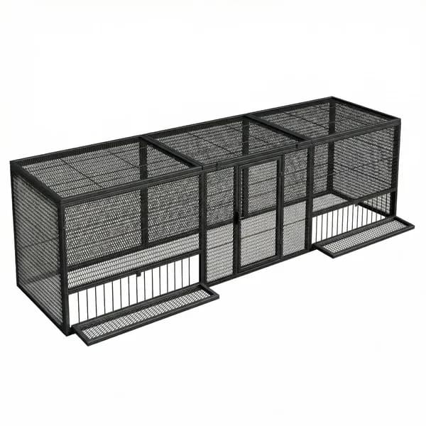 83"Thickened Chicken Coop Durable Pigeon Cage Outdoor Use Comfortable Poultry Cage For Home Breeding Easy-to-Install Design With Strong Load-Bearing Chicken Duck Goose Breeding