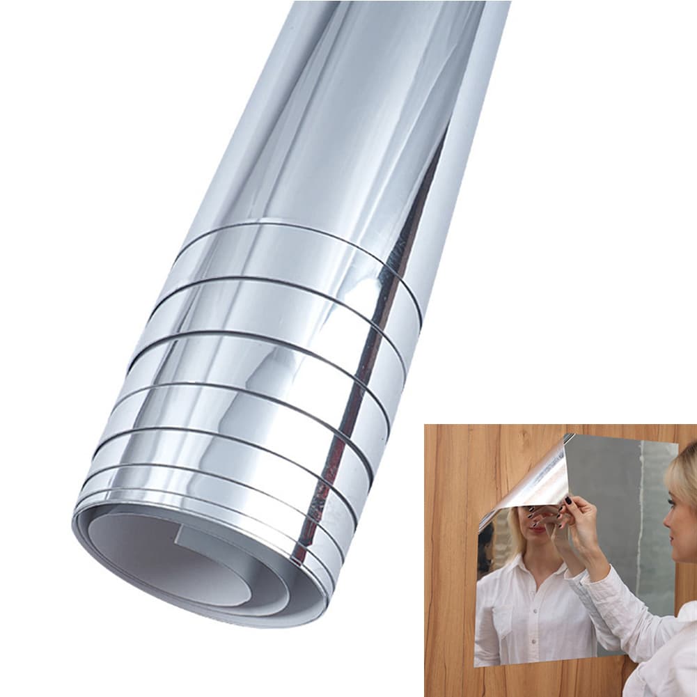 Flexible Mirror Sticker Water Proof Self Adhesive Peel And Stick On Mirror For Bathroom 19.7 X 39.4in