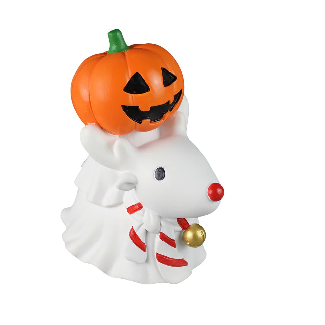 Miniature Pumpkin Ghost Ornament Gothic Style Pumpkin Figurine Table Decor For Party Festival Supplies