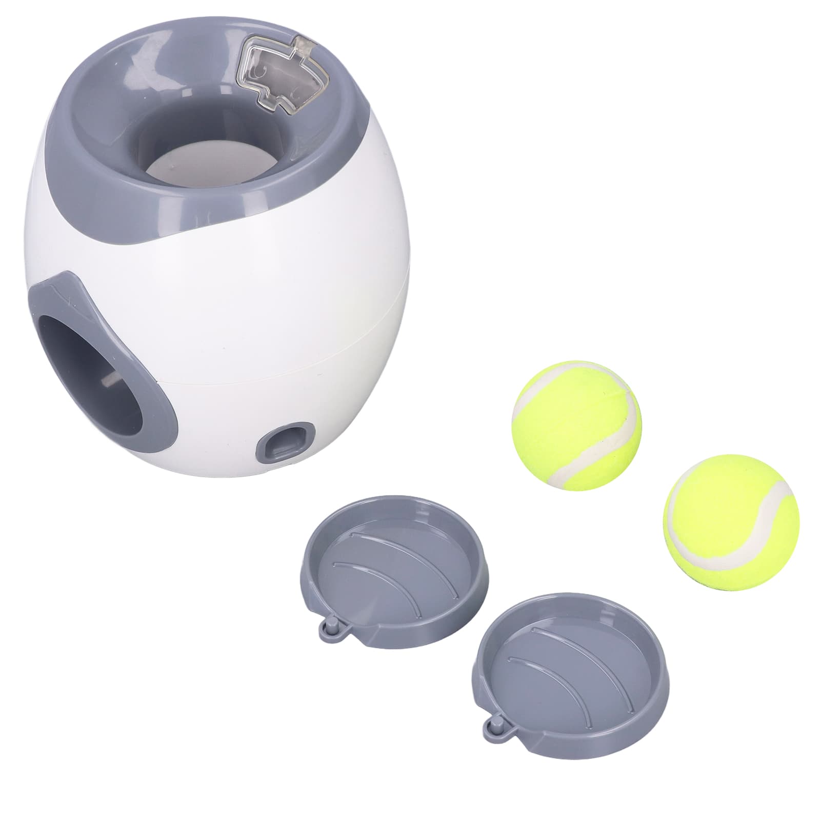 Dog Ball Feeding Toys Dog Tennis Ball Feeding Machine With 2 Tennis For Dog Training