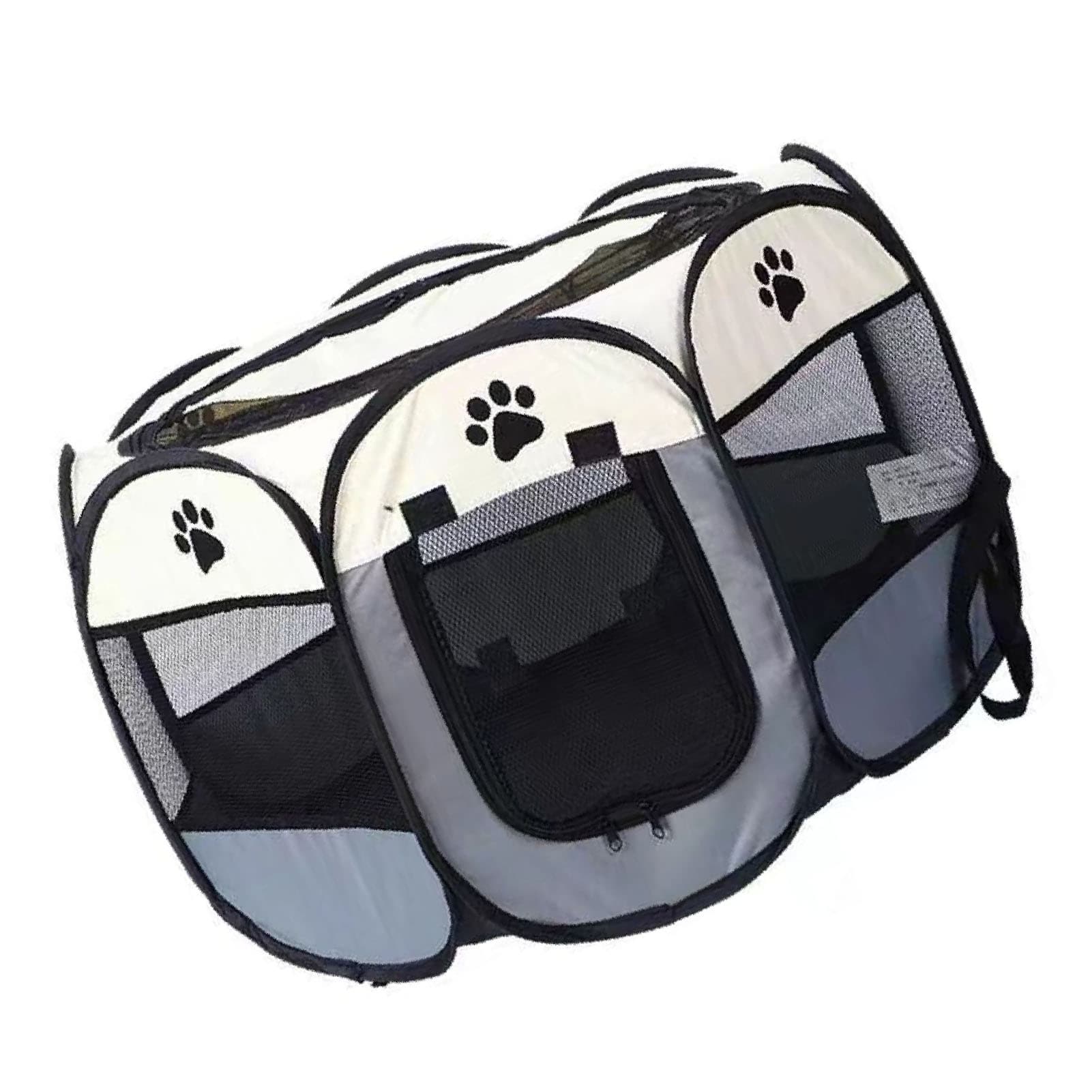 Portable Dog Crate Breathable Spacious Space Easy To Clean Enclosed Foldable Soft Kennel For Cats Dogs Medium 91x48cm/35.8x18.9in