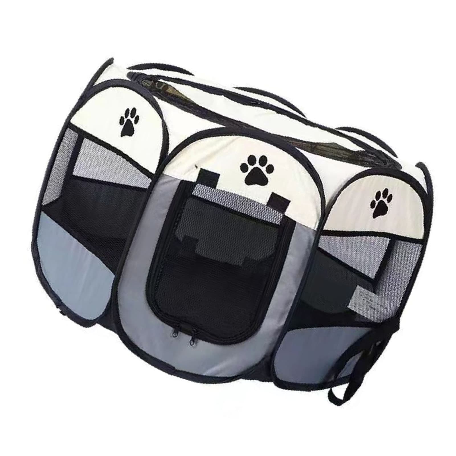 Portable Dog Crate Breathable Spacious Space Easy To Clean Enclosed Foldable Soft Kennel For Cats Dogs Small 72x43cm/28.3x16.9in