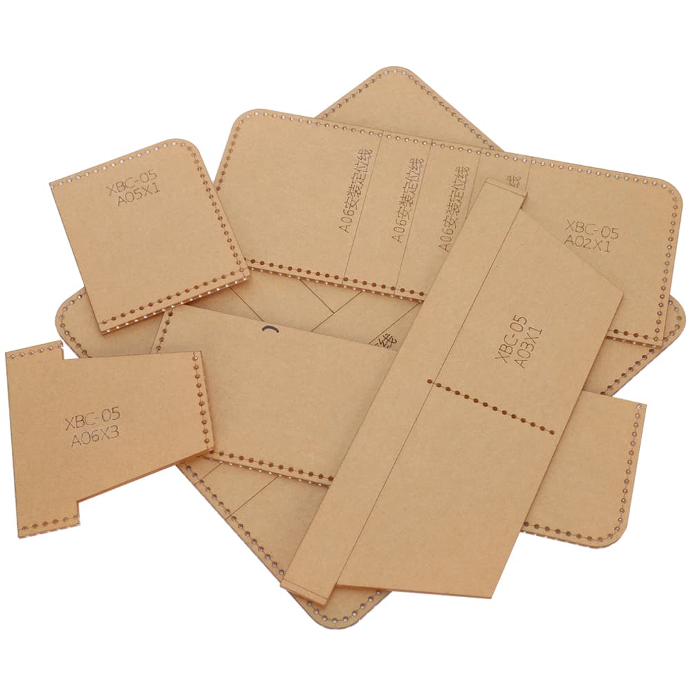Acrylic Wallet Template Transparent Manual DIY Portfolio Leather Craft For Long Wallet