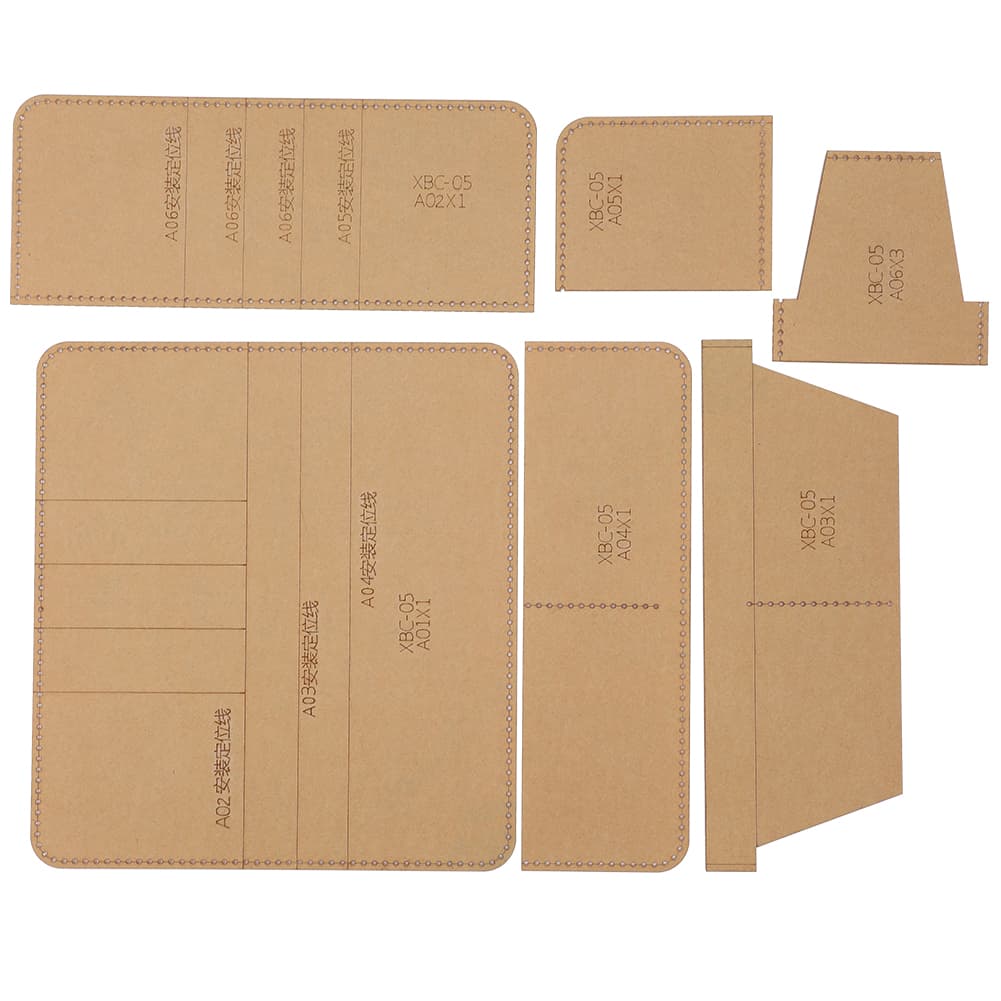Acrylic Wallet Template Transparent Manual DIY Portfolio Leather Craft For Long Wallet