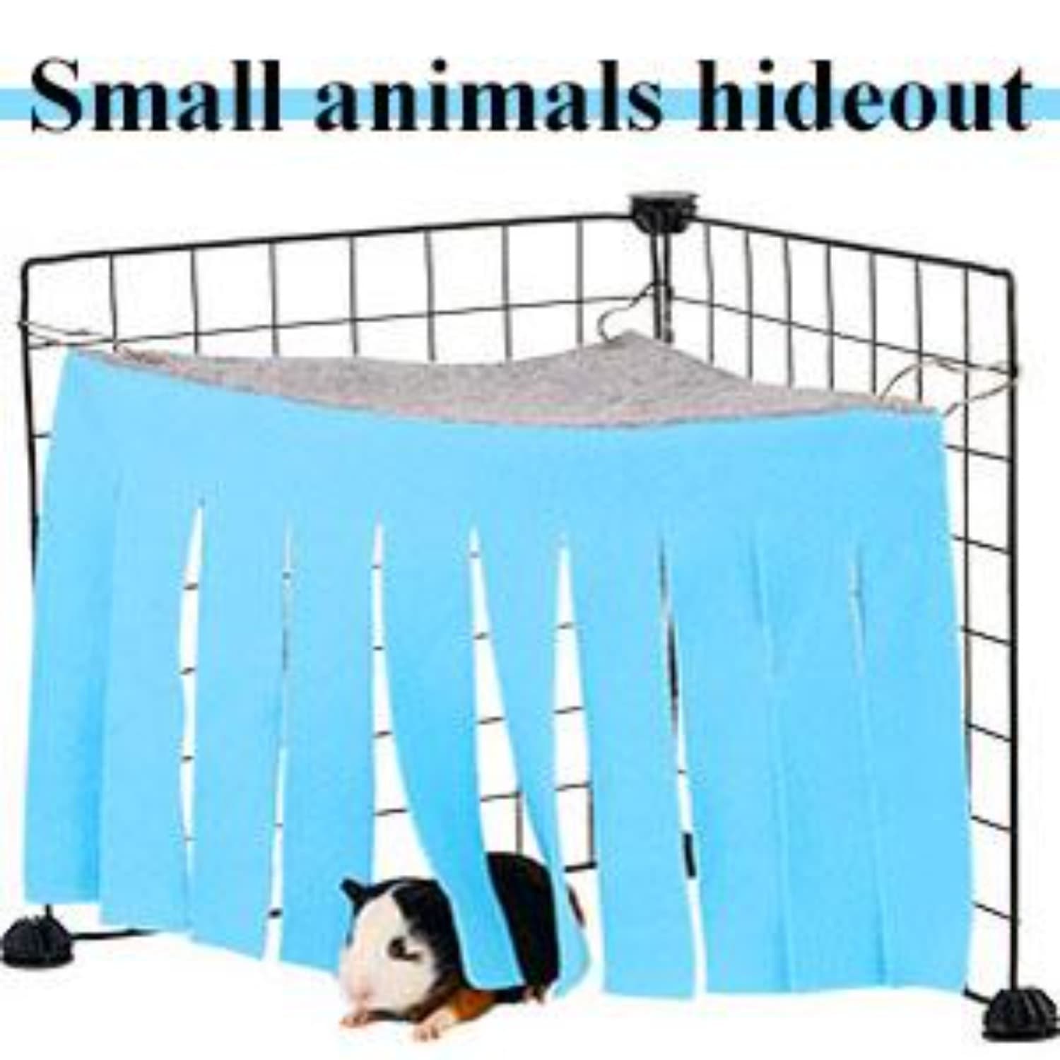 Blue Hamster Tent Hammock For Small Animals, Cozy Sleeping Den For Hamsters And Mice, Soft Hanging Accessories For Rodent Cages—Party Accessory Set