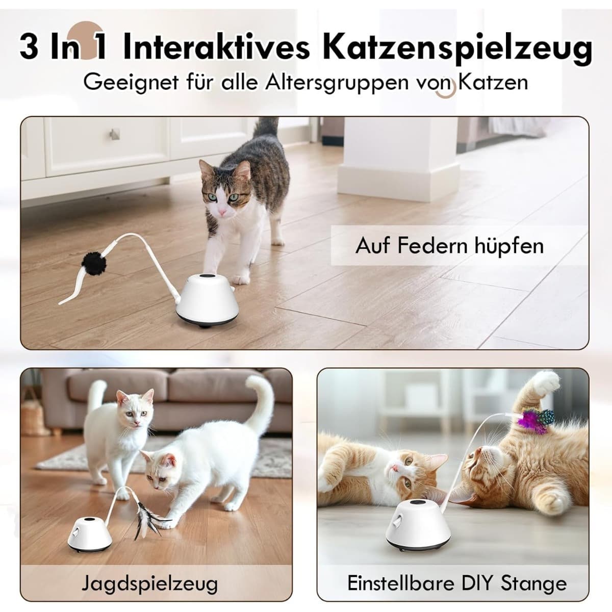 PT2021 Cat Toy In Black – For Active And Entertaining Play