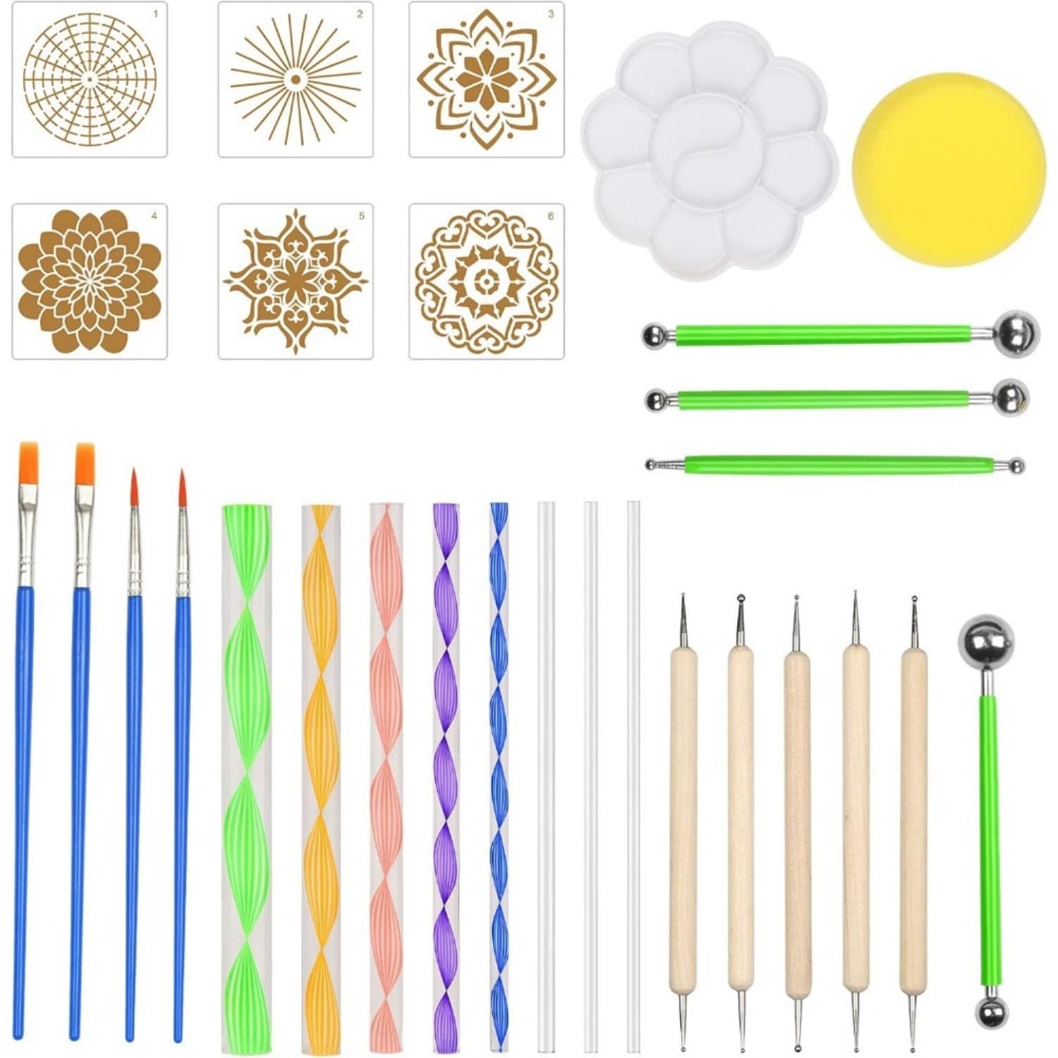 29-piece Pricking Tool Set, Various Sizes For Crafts, Decorative Projects, And Model Making
