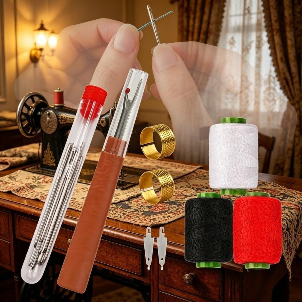 34-Piece Sewing Accessory Set For Textile Repairs, Home Sewing Projects, And Party Decorations