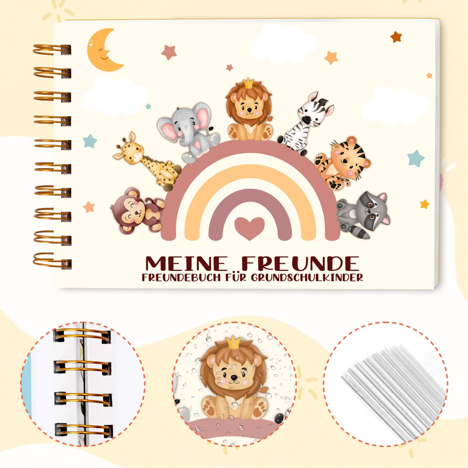 Friends Book Suitable For Preschool And Elementary School | Animal-Themed Friends Book Suitable For Boys And | Hardcover