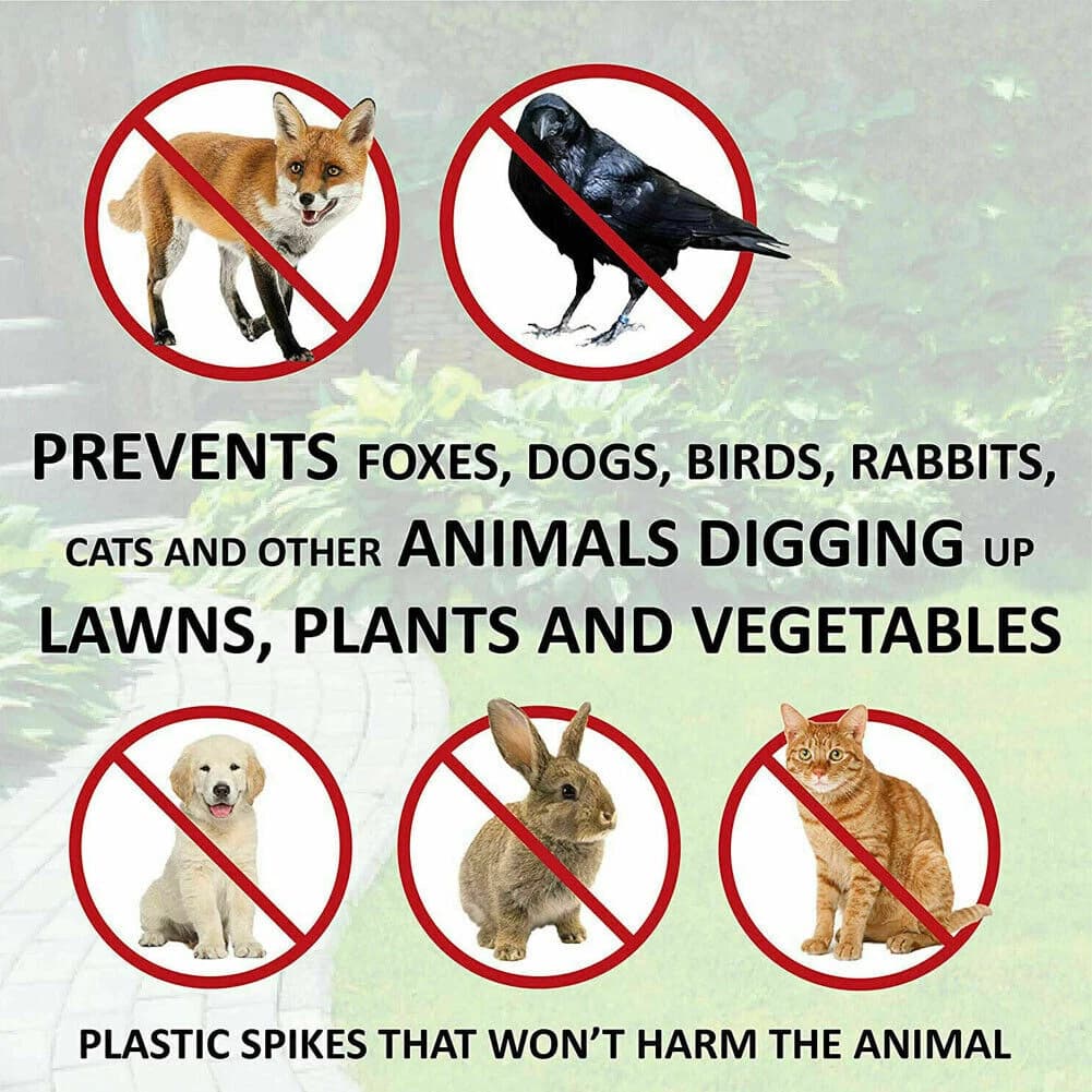6x Cat Scat Mat Spike Anti-Cat Dog Pest Deterrent Repellent Animal Scarer Uk