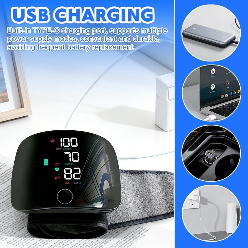 BP Monitor - Digital Blood Pressure Machine   Accurate Portable Health Monitor