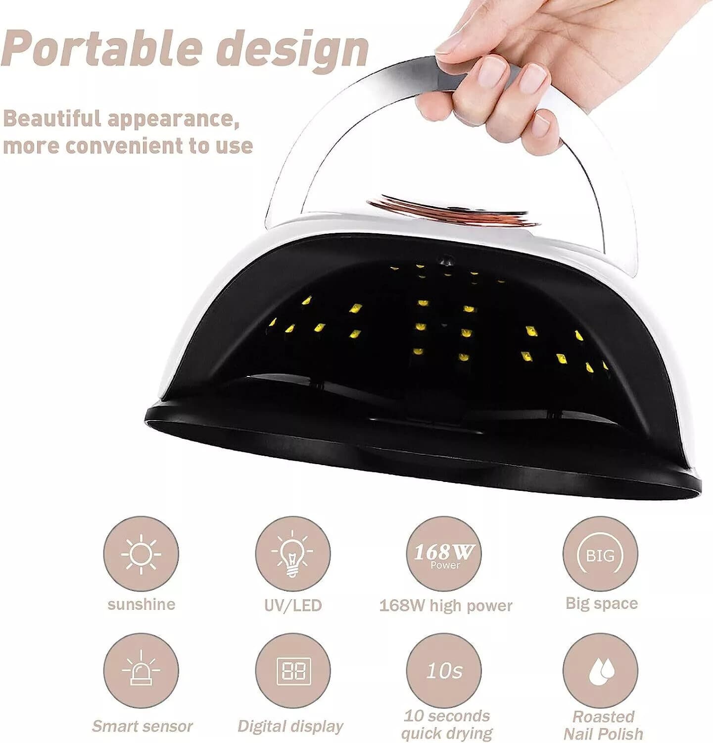 450W Professional Acrylic Gel Nail Polish UV Nail Dryer Light UV LED Nail Lamp