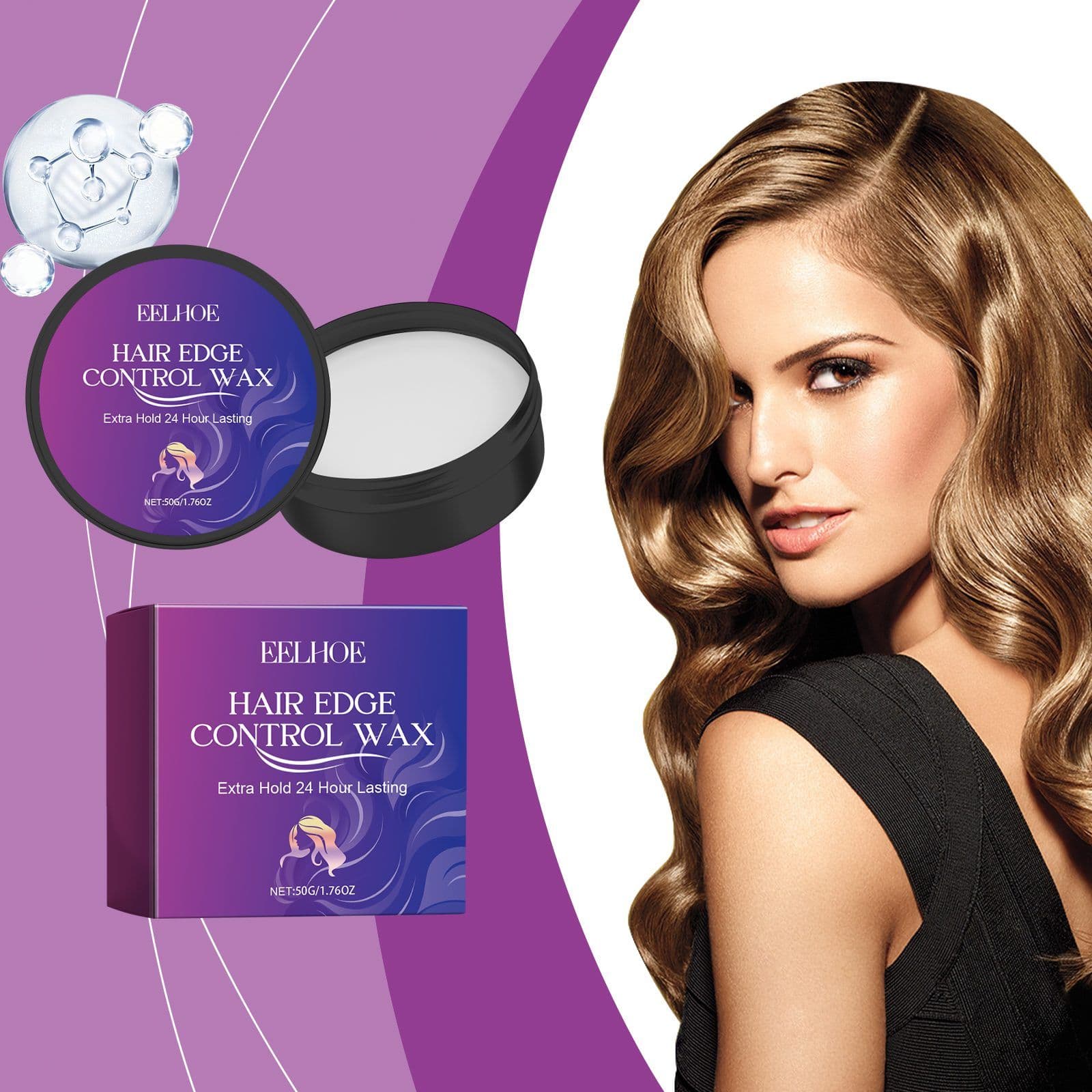EELHOE Hair Edge Styling Wax, 50 g