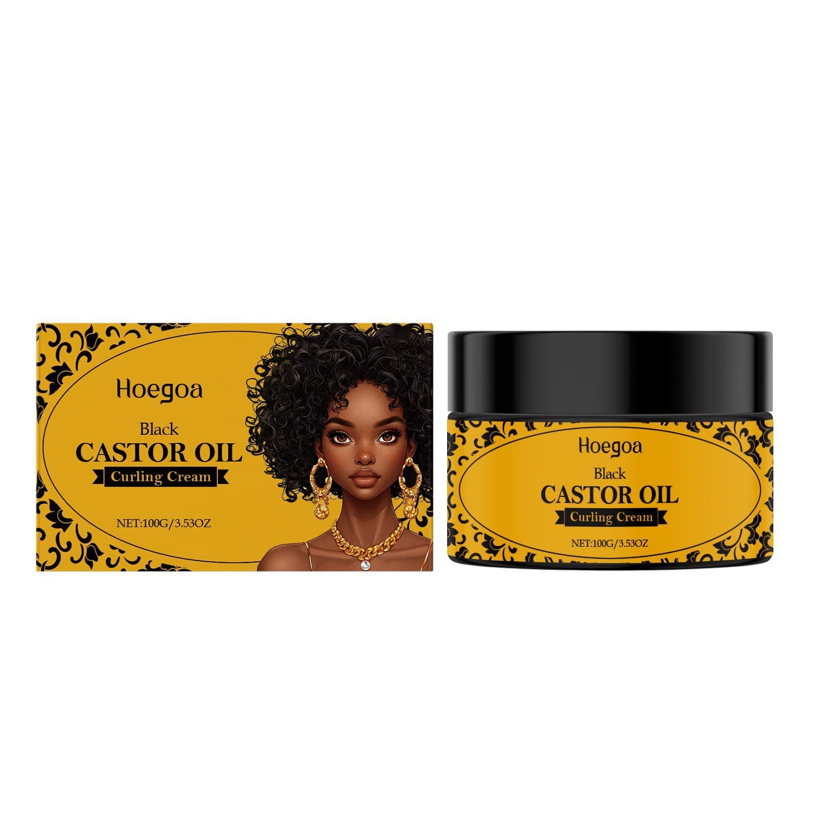 HOEGOA Moroccan Curl Styling Cream, 100 g