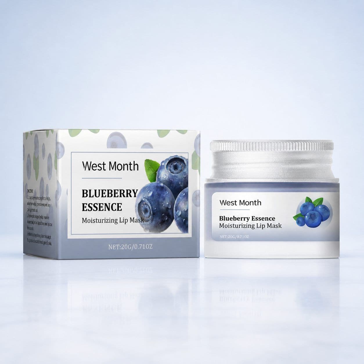 WEST MONTH Blueberry Lip Moisture Mask, 20 g